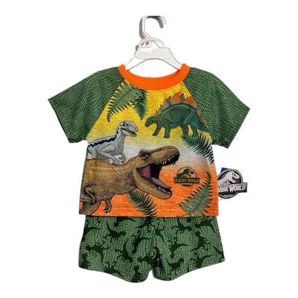 Jurassic World toddlers Size 2T  pajamas Dinosaur 2 pcs Jurassic Park Pajama new - Picture 2 of 8